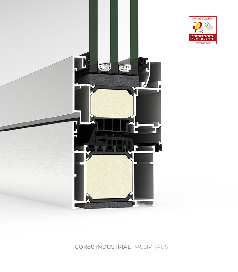 Cor 80 Endüstriyel Passivhaus Pencere